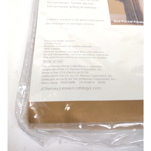 JC Penney Home Collection Lisette Ascot Valance 60" x 20" Brown Linen - NEW - Picture 3 of 5